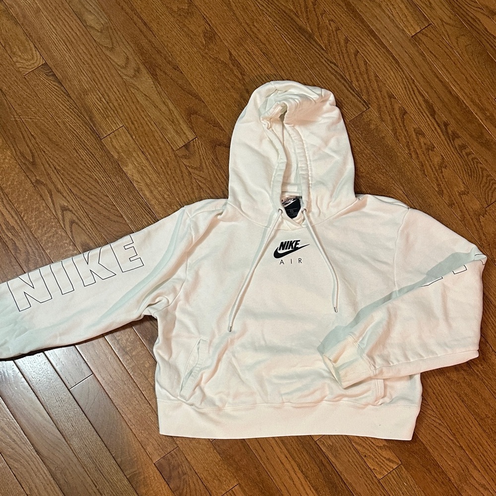 Nike Air Cream Hoodie with Black Logo